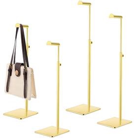 Landhoow Ek-landhoow-36564 4 Pcs Stainless Steel Purse Display Stand Handbag Rack Adjustab