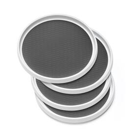 Landneoo L5-10cslzp Set Of 4 10 Inch Non-skid Lazy Susan Organizers - Turntable Rack For Cabinet
