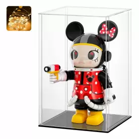 Lasoa 414743760152 Acrylic Display Case For Collectibles Alternative Glass Box With Bla