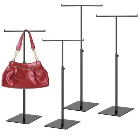 Leinuosen-ashj982 Leinuosen 4 Pcs Tabletop Purse Display Stand Metal T Bar Handbag Stan