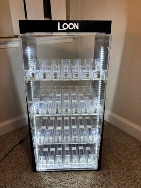Loon 312394c Acrylic Led Display Case Countertop With Shelves And Slots