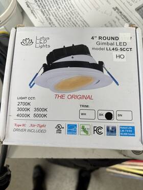Lotus Ll4g-5cct Lotus-ll4g-5cct Gimbal Led Light