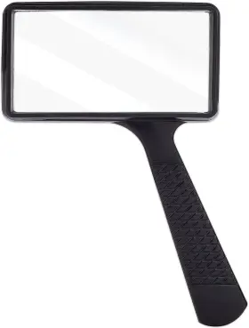 H156 Lpluziyyds Large Rectangular Handheld Magnifying Glass 3x Magnification 2ftftx4ftftinches E
