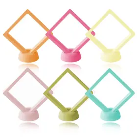 8y-8eb9-5crk Luolipeya 6 Pcs 3d Floating Frame Display Holder Stands Coins Case Travel Port