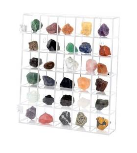 Lymhy 0319-lymhy-012330dsa Clear Rock Display Case Shell Adjustable Acrylic Collection Box Mineral