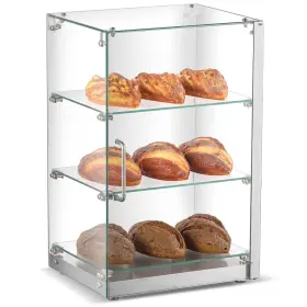 Sa60 Marchia 16 Inch Countertop Dry Straight Glass Display 3 Shelves Rear Access