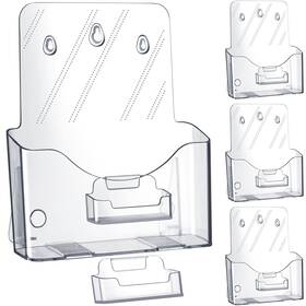 Memorywuu Quq-memorywuu-50 4 Sets Acrylic Brochure Holder 8.5 X 11ftft Clear Display Stand With R