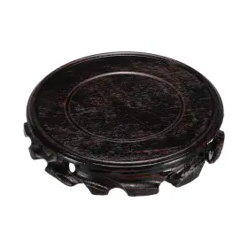 Metallixity 743151066371 Wooden Stand Holders Displays Base 120mm Diameter Black For Vase Bonsai Stone