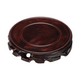 Metallixity 743151066395 Wooden Stand Holders Displays Base 130mm Diameter Black For Vase Bonsai Stone