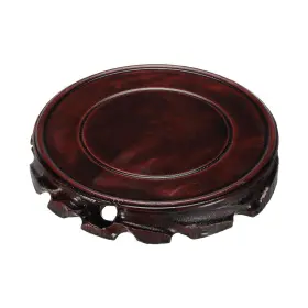 Metallixity 743151066395 Wooden Stand Holders Displays Base 130mm Diameter Black For Vase Bonsai Stone