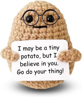 Mhryez 313113460464 Inspirational Crochet Potato Funny Gifts With Positive Words For Friends Women