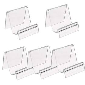 Missartist 788479699313 5 Pack Clear Acrylic Wallet Display Stand Retail Store Holder Shelf For Glass