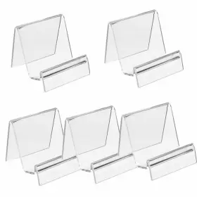 Missartist 788479699313 5 Pack Clear Acrylic Wallet Display Stand Retail Store Holder Shelf For Glass