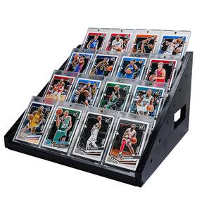 Mocas Mdc002 7-tier Wooden Card Display Stand 12.6 Inch Trading Shelf Versatile Display