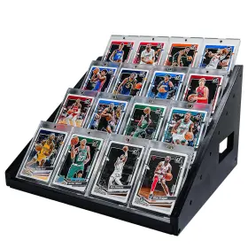 Mdc002 Mocas 7-tier Wooden Card Display Stand 12.6 Inch Trading Shelf Versatile