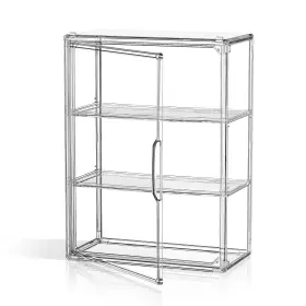 Ms-868-a-1 Mshomely Clear 3 Tiers Acrylic Display Case For Figures Collectibles 1 Pack Wall Mount