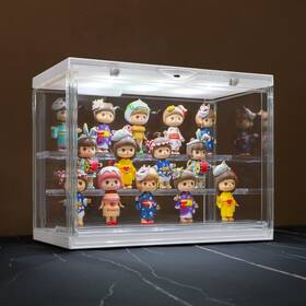 Naconmlet 797442428218 Led Acrylic Display Case For Funko Pop And Collectibles - Dustproof Stackable S