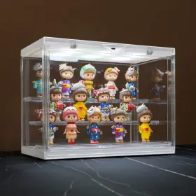Naconmlet 797442428218 Led Acrylic Display Case For Funko Pop And Collectibles - Dustproof Stackable S