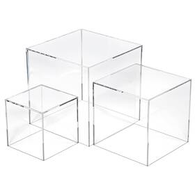 Neyauo 710007 1 Vgfroavu 3 Pcs Acrylic Boxes For Display Inch 4 5 Small Square Clear