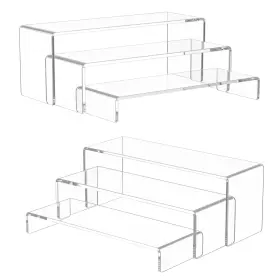 Nb-2023-0028 Niubee Acrylic Display Riser 6 Pcs 12 Inch Large Risers 2 Set Clear Rec