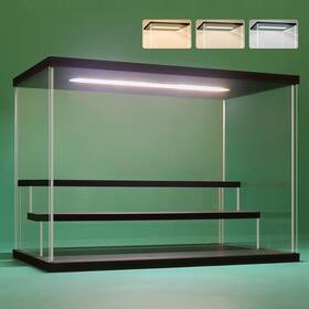 Nonemey 797427654397 Clear Acrylic Display Case Stand With Led Light 2/3/4/5/6 Tier Storag