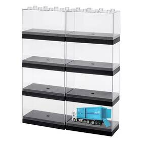Olycraft Odis-wh0025-87-us13 8 Sets Acrylic Display Case Clear Removable Box Showcase Acr