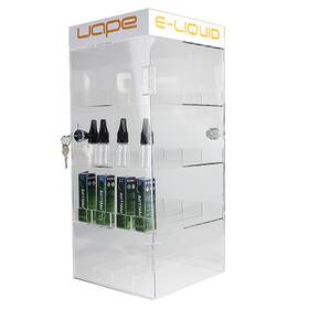 Ondisplay Vapedisplay201 New Acrylic Locking Display Case - Retail Store Juice Bottle Cabinet
