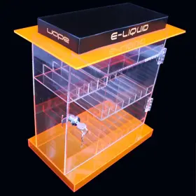 Vapedisplay202 Ondisplay New Acrylic Locking Display Case - Retail Store Parts And Juice Cabinet