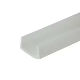 341-wh-72-18 Outwater U-channel Moulding 3/8 Inch Dx3/4 Wx72 L Styrene Plastic In White 18-pack