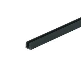 Outwater 705353467455 3/16 Inch D X 1/8 W 48 L Black Styrene Plastic U-channel Moulding Fits