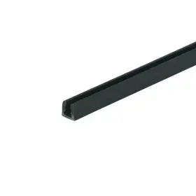 Outwater 705353467455 3/16 Inch D X 1/8 W 48 L Black Styrene Plastic U-channel Moulding Fits