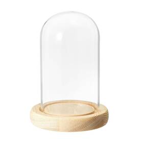 Patikil Pta230727tt000242 4.7 Inch X2.8 Clear Cloche Glass Dome Bell Jar Display Case Tablet