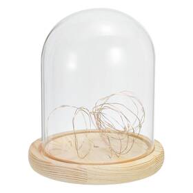 Patikil Pta231024tt000961 6.1 Inch X4.7 Clear Cloche Glass Dome Bell Jar Display Case Tablet