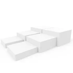 Pcm-wbf-06 Pecmuikee Buffet Risers Display Stand 6pcs Acrylic Cube Nesting Food Table Shelf