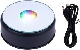 Phmooj 768484837740 Black Rotating Display Stand Light Base Colorful Cup Black-multicolor