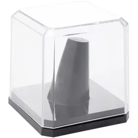 020cb Pioneer Plastics Clear Acrylic Ring Finger Display Case With Black Base 020cb Pioneer Plastics Clear Acrylic Ring Finger Display Case With Black Base