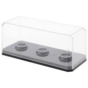 Pioneer Plastics 143c3golf-bb-uv-12 Clear 3 Golf Ball Case With Black Base Uv Resistant 12 Pack
