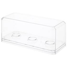 Pioneer Plastics 143c3golf-bc-uv-12 Clear Plastic 3 Golf Ball Case With Base Uv Resistant 12 Pack