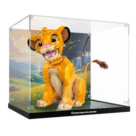Pipart V053002 Acrylic Display Case For 43247 Young Simba The Lion King Only