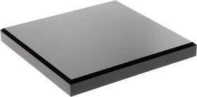Plymor 696228463989 Black Acrylic Square Beveled Display Base 6 W X D 0.75 H