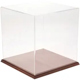 Plymor 783751042900 Clear Acrylic Display Case With Hardwood Base 11 Inch X