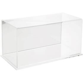 Plymor 783751042962 Clear Acrylic Display Case With Base Mirror Back 12 Inch X 6