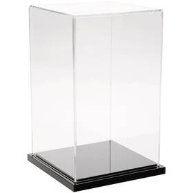 Plymor 783751043044 Clear Acrylic Display Case With Black Base 5 Inch X 8