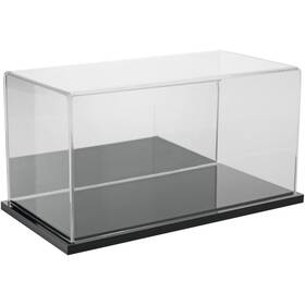 Plymor 783751091960 Clear Acrylic Display Case With Black Base Mirror Back 10 Inch X 5