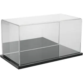 Plymor 783751091960 Clear Acrylic Display Case With Black Base Mirror Back 10 Inch X 5