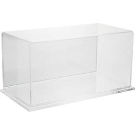 Plymor 783751091977 Clear Acrylic Display Case With Base Mirror Back 10 Inch X 5