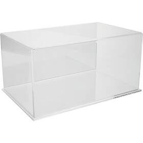 Plymor 783751092011 Clear Acrylic Display Case With Base Mirror Back 16 Inch X 10 8