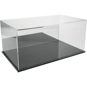 Plymor 783751092042 Clear Acrylic Display Case With Black Base Mirror Back 20 Inch X 12 9