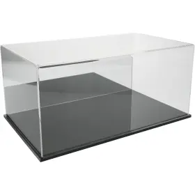 Plymor 783751092042 Clear Acrylic Display Case With Black Base Mirror Back 20 Inch X 12 9