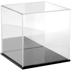 Plymor 840003107166 Acrylic Display Case With Black Base Mirror Back 10 Inch X